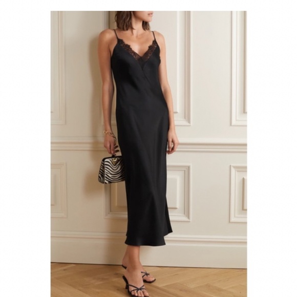 Anine Bing Black Silk Dress - Picture 2 of 8